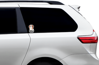 (B110) Baby on Board Brown Dog - Dog Family Decal / Sticker