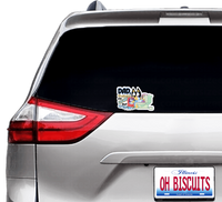 (B16) Dad, Thanks for fixing our Crap. - Dog Family Decal / Sticker