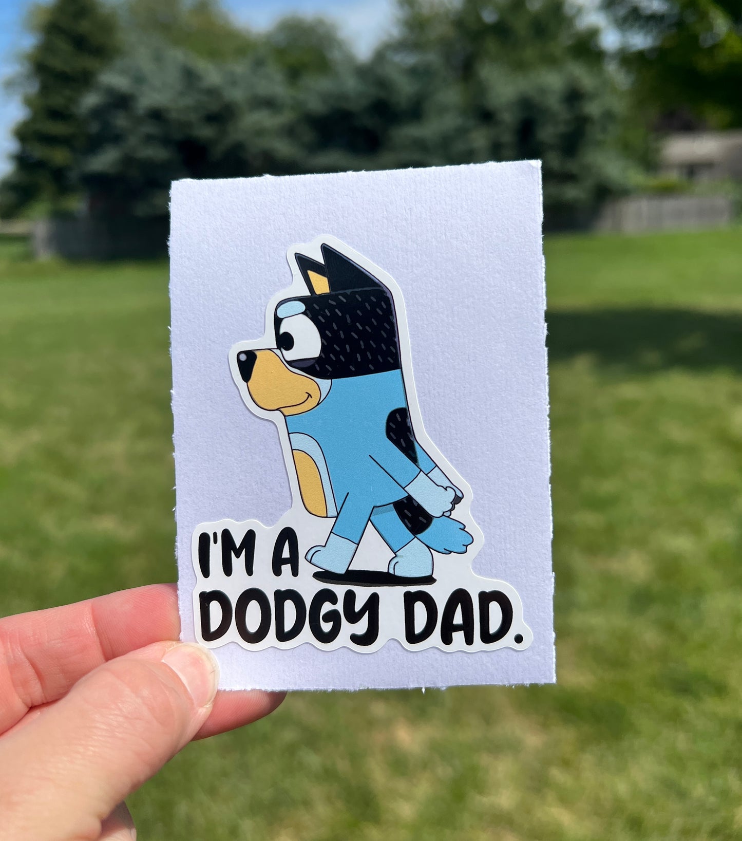 (B22) I'm a Dodgy Dad - Dog Family Decal / Sticker