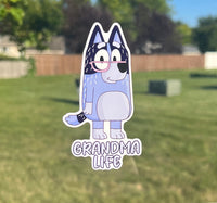 (B37) Grandma Life - Dog Family Decal / Sticker