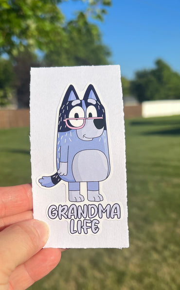 (B37) Grandma Life - Dog Family Decal / Sticker