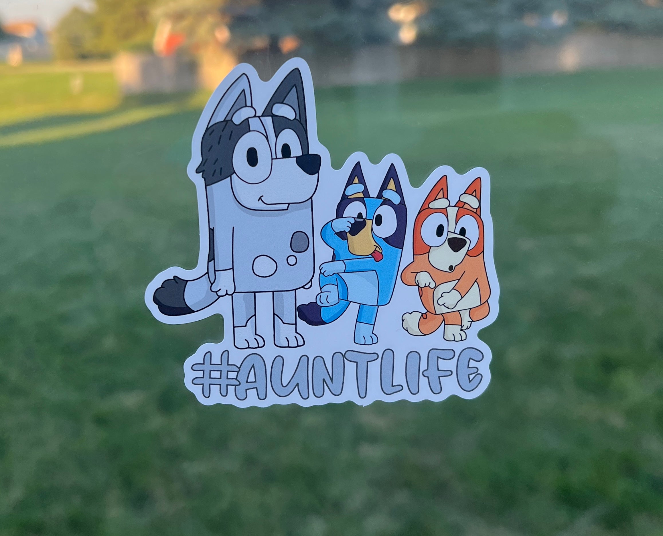 (B38) #AuntLife of 2 - Dog Family Decal / Sticker