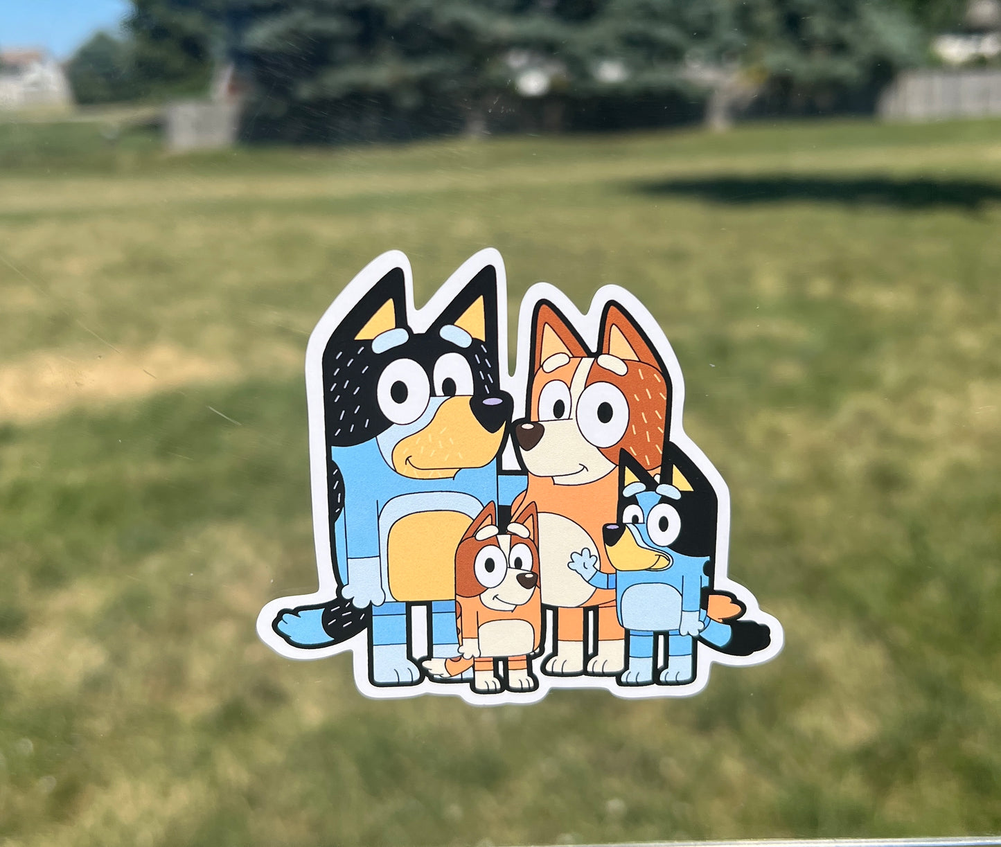 (B39) Family - Dog Family Decal / Sticker