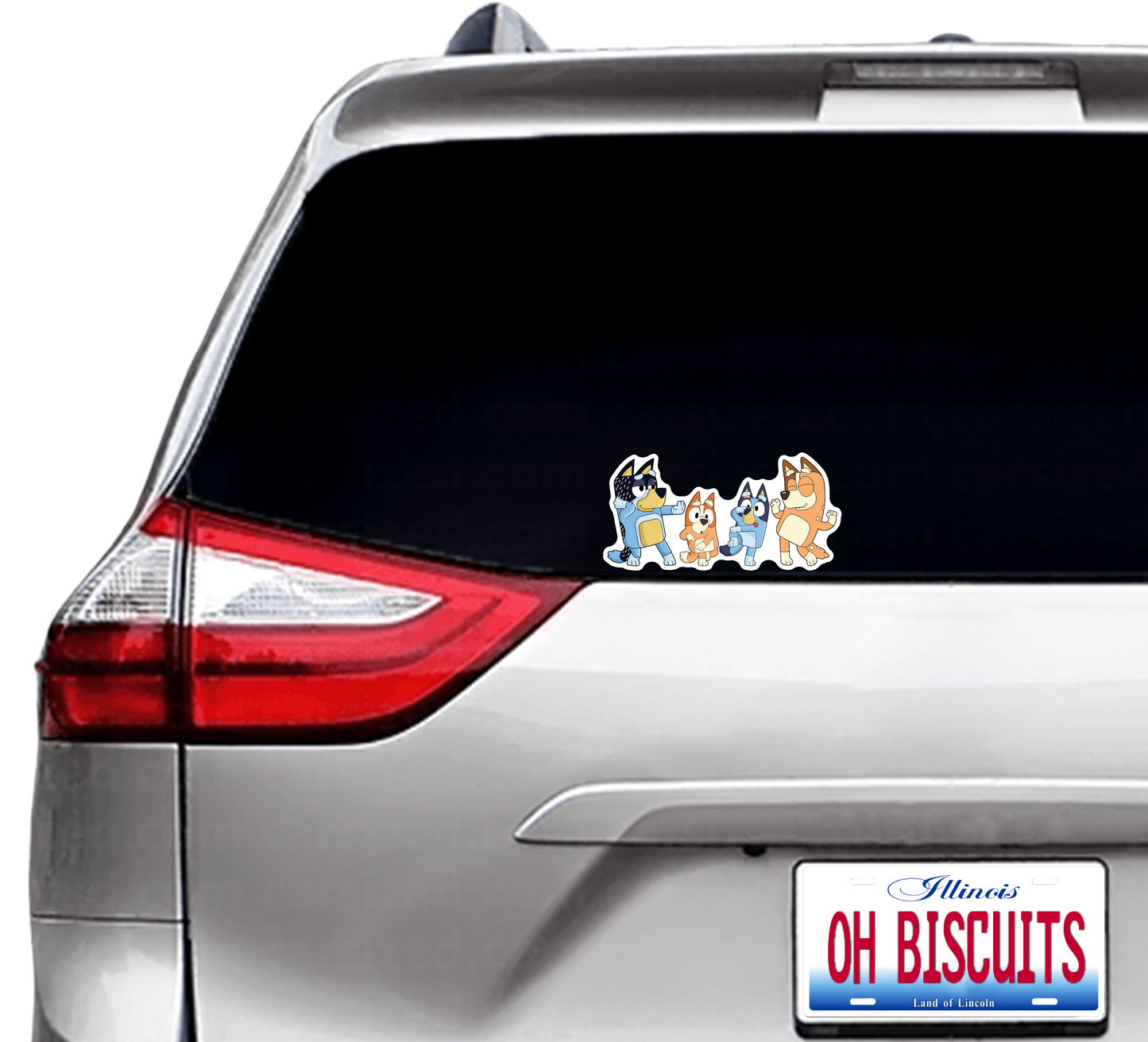 (B40) Family Dancing - Dog Family Decal / Sticker