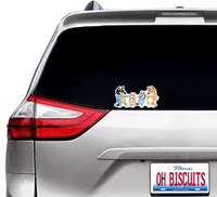 (B40) Family Dancing - Dog Family Decal / Sticker