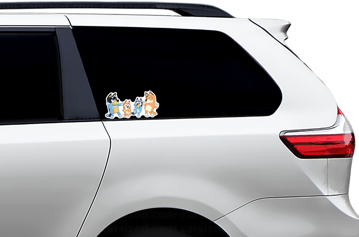 (B40) Family Dancing - Dog Family Decal / Sticker