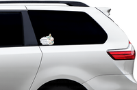 (B42) Unicorse - Dog Family Decal / Sticker