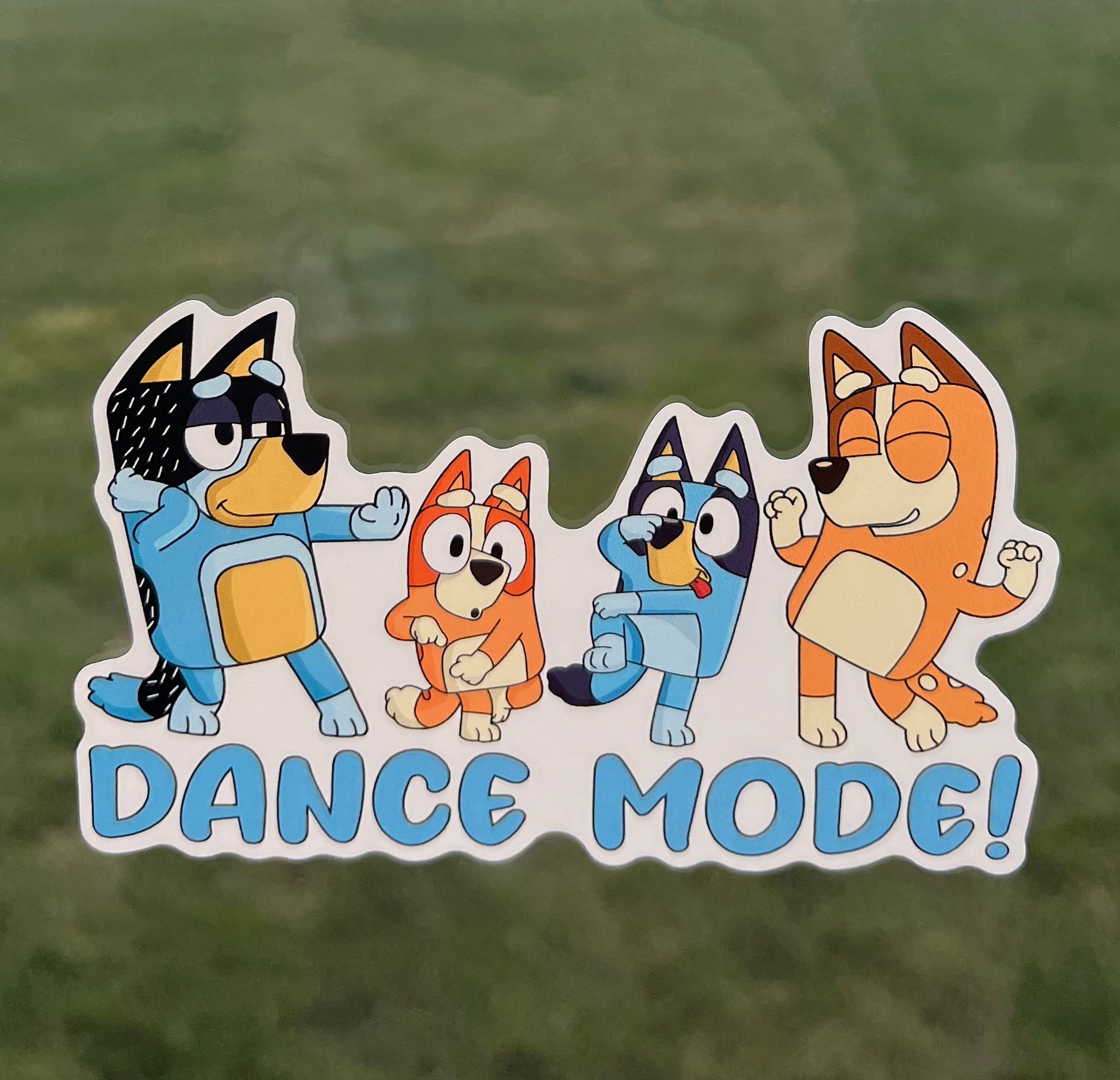 (B57) Dance Mode! - Dog Family Decal / Sticker