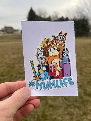 (B98) Mumlife of 4 - Dog Family Decal / Sticker