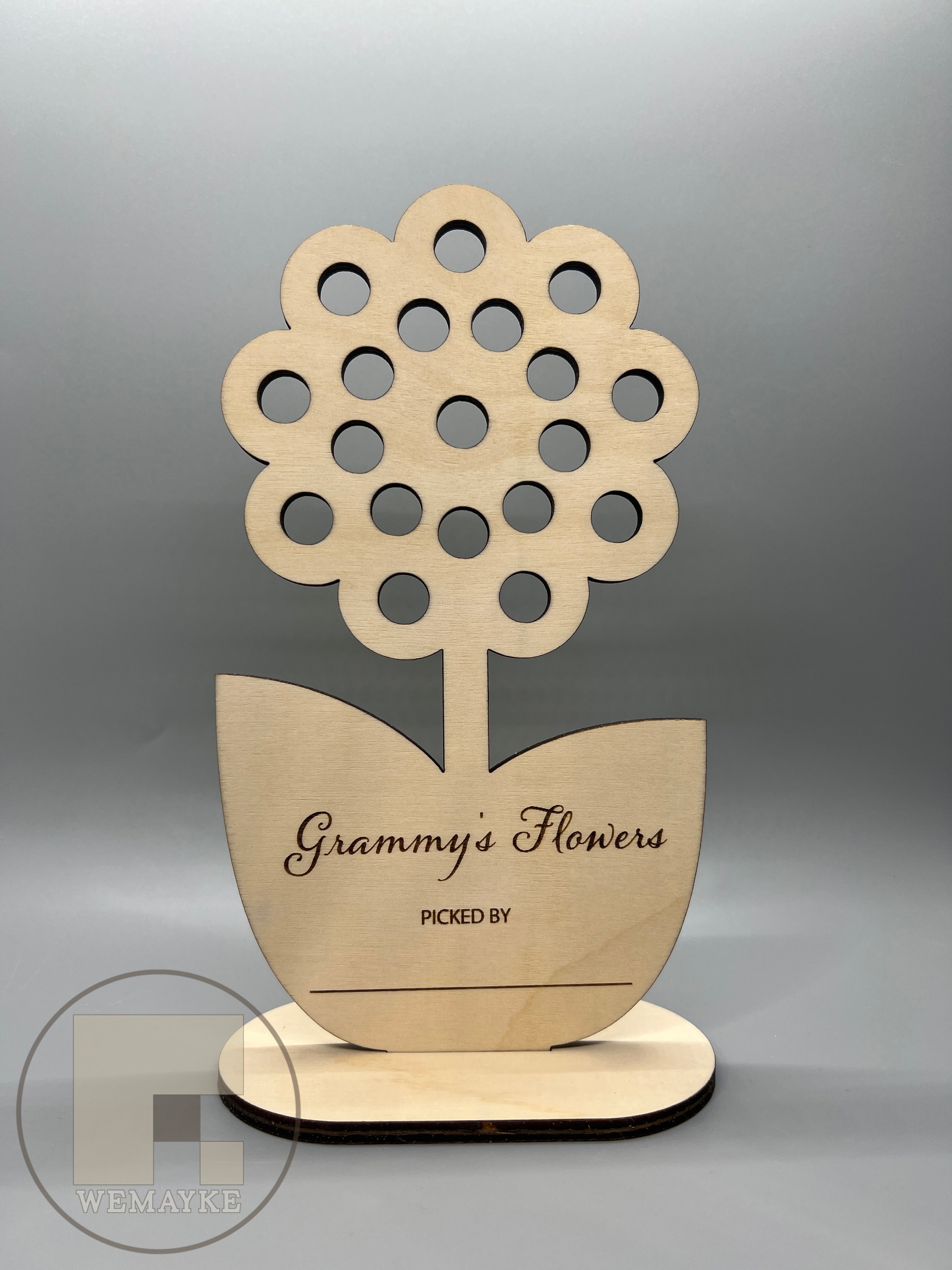 Laser Cut Spring Wooden Flower