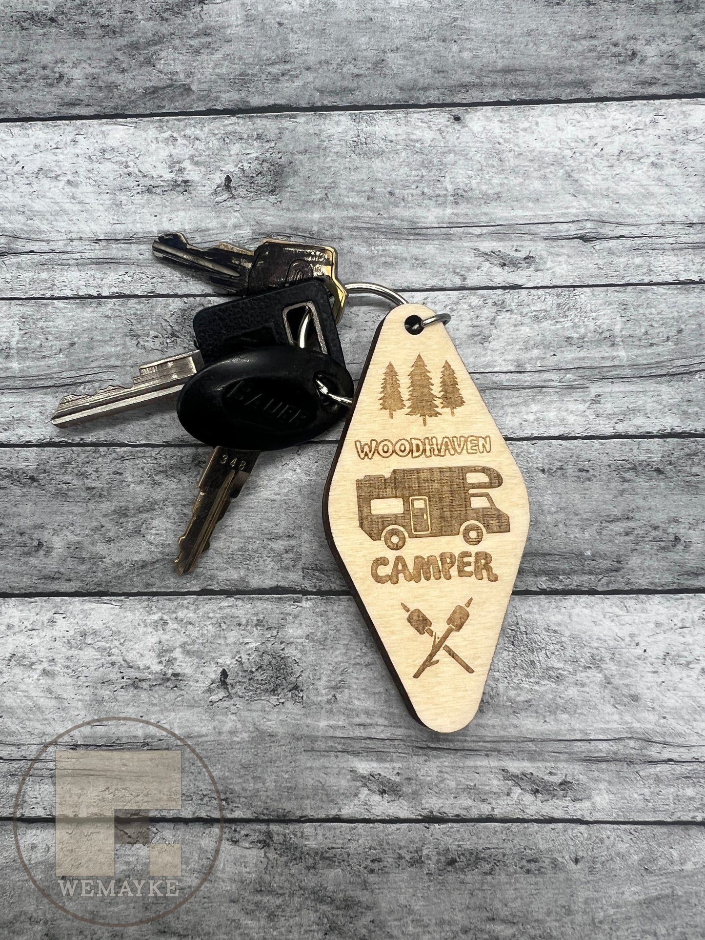 Woodhaven Keychain