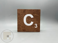 3.5" x 3.5" Hanging Scrabble Wall Tiles