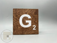 3.5" x 3.5" Hanging Scrabble Wall Tiles