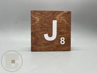 3.5" x 3.5" Hanging Scrabble Wall Tiles