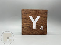 3.5" x 3.5" Hanging Scrabble Wall Tiles