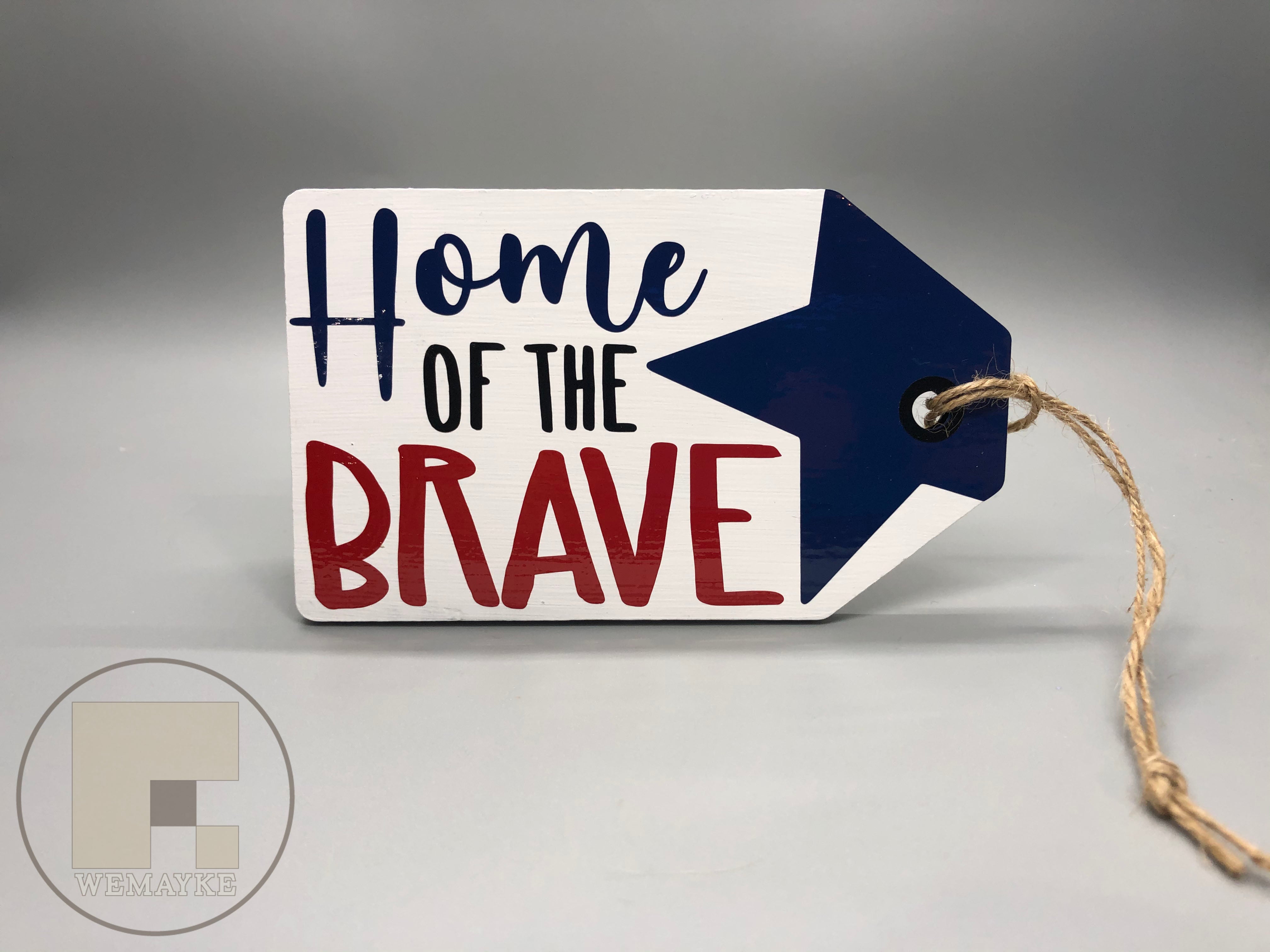 Patriotic Tag - Home of the Brave