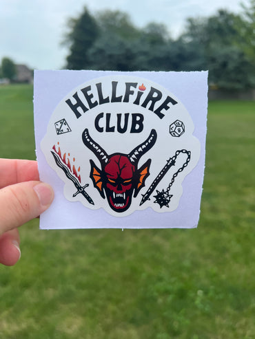 (S43) Hellfire Club - Stranger Things Decal / Sticker