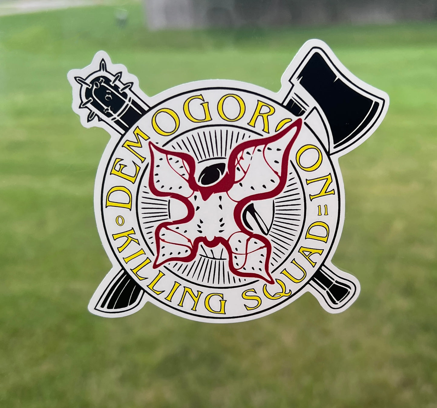 (S44) Demogorgan Killing Squad - Stranger Things Decal / Sticker